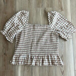 Jcrew gingham top